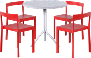 Baxter - Poseidon Cafe Table Package - 4 Chairs